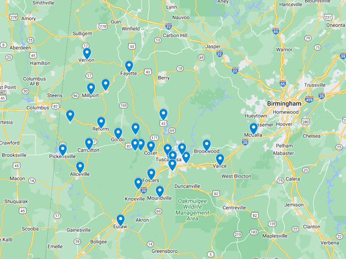 Service Area Map